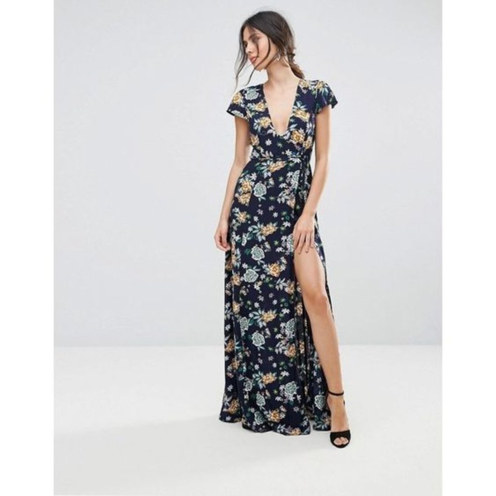 Uttam Boutique Petite Floral Maxi Dress